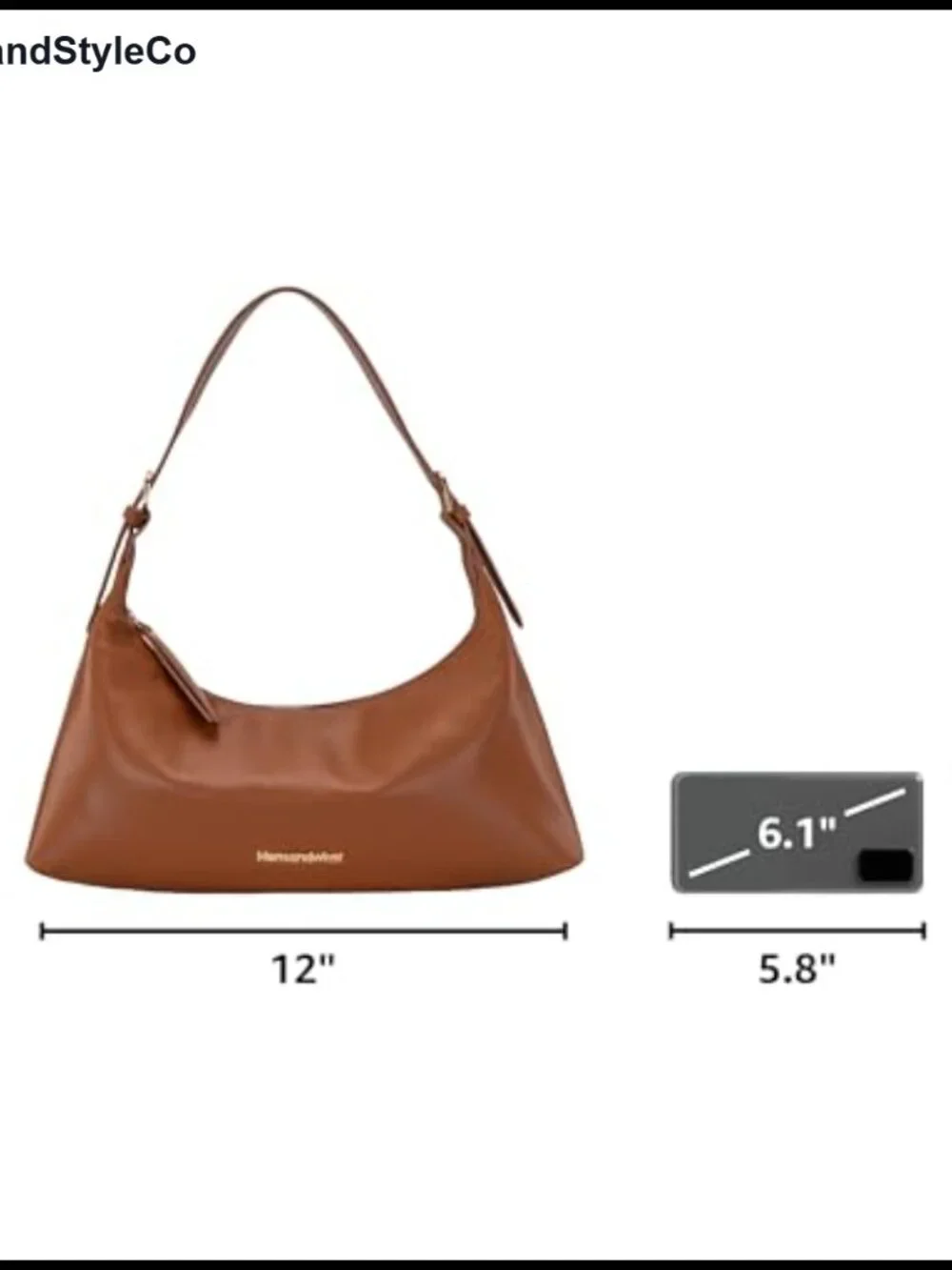 Montana West Hobo Shoulder Bag Vegan Leather Crescent Purse Adjustable Strap